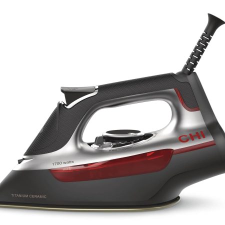 Hamilton Beach CHI Professional 1700W Steam Iron, Red/Black