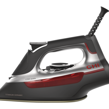 Hamilton Beach CHI Professional 1700W Steam Iron, Red/Black