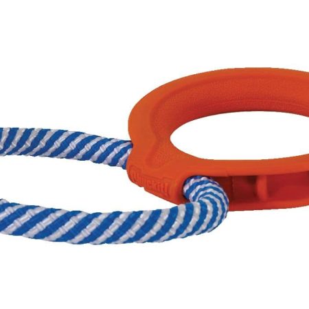 Chuckit! FetchTug 2-in-1 Ring Dog Toy, Orange