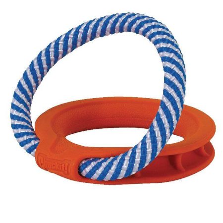 Chuckit! FetchTug 2-in-1 Ring Dog Toy, Orange