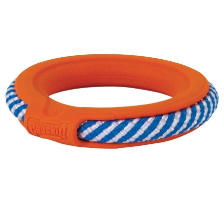 Chuckit! FetchTug 2-in-1 Ring Dog Toy, Orange