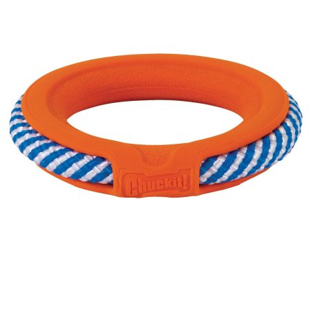 Chuckit! FetchTug 2-in-1 Ring Dog Toy, Orange