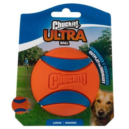 Chuckit! Ultra Rubber Ball Dog Toy, Large, Orange