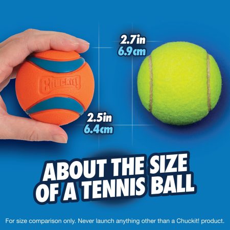 Chuckit! Ultra Rubber Ball Dog Toy, Large, Orange