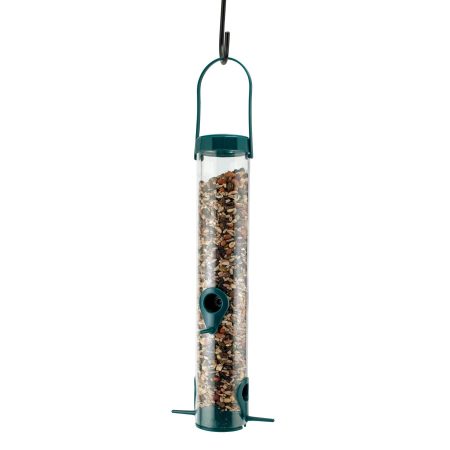 Green Plastic Hanging Wild Bird Feeder