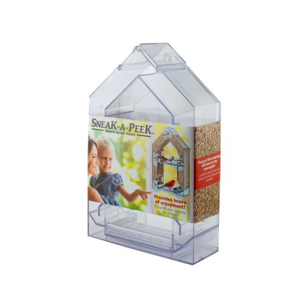 Panacea Clear Plexi Double Decker Window Bird Feeder, 1-lb