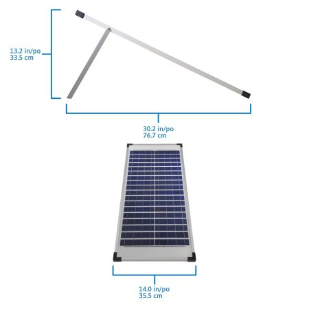 Coleman 40 Watt, 12V Portable Folding Solar Panel with Stand includes 7A Charge Controller