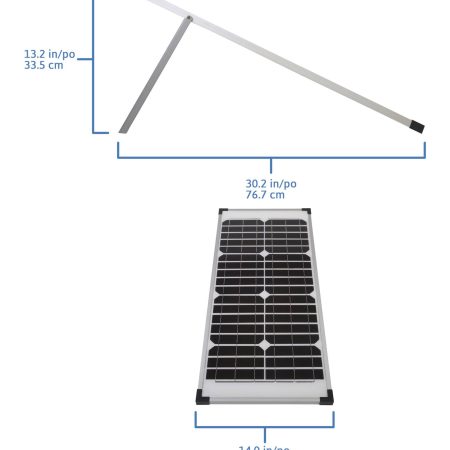 Coleman 40 Watt, 12V Portable Folding Solar Panel with Stand includes 7A Charge Controller