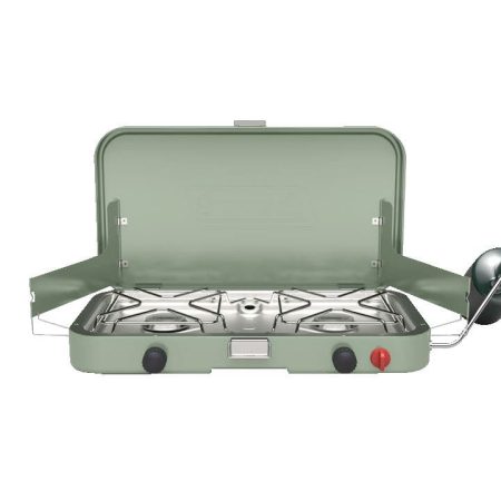 Coleman Cascade 222 Double-Burner 22,000 BTUs Rotary Ignition Camp Stove