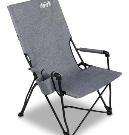 Coleman Forester Series Sling Camping Chair with Cupholder, Grey