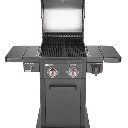 Coleman Revolution 2-Burner Convertible Propane Gas BBQ Grill with Side Shelves