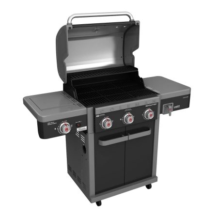 Coleman Revolution 3-Burner Convertible Propane Gas BBQ Grill with Side Shelves