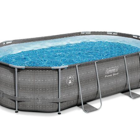 Coleman Oval Steel Frame Swimming Pool, 16-ft x 10-ft x 42-in