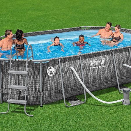 Coleman Oval Steel Frame Swimming Pool, 16-ft x 10-ft x 42-in