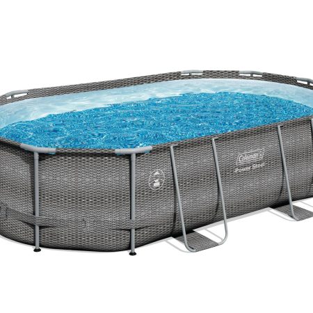 Coleman Oval Steel Frame Swimming Pool, 16-ft x 10-ft x 42-in