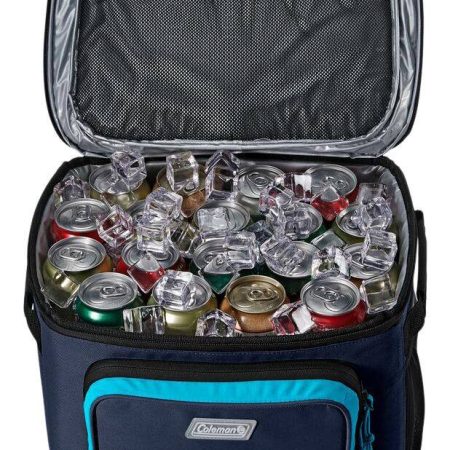 Coleman XPAND 42-Can Soft Cooler with Wheels, Blue Nights