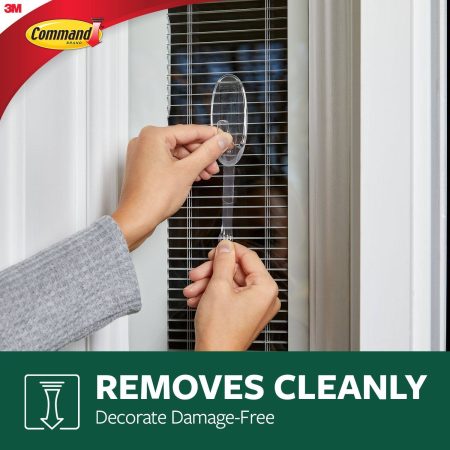 Command Outdoor Medium Window Hooks, No Surface Damage, 5 Hooks per Pack