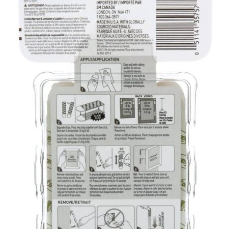 Command Large Adhesive Picture Hanging Strips Value Pack, White, 16-lbs, 12 Strips per Pack