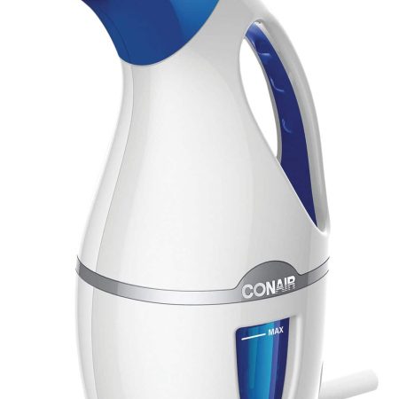 Conair 1100W Handheld Clothes Steamer, 5 Minutes of Continuous Steam, 60 Second Heat Up