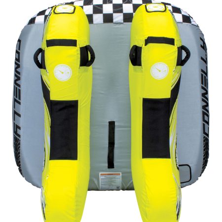 Connelly Nitro 2 Bike Themed Air-Pump Inflatable Water Boating 2-Rider Towable Tube, Yellow