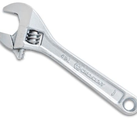 Crescent Wrench, Wide-Jaw Adjustable, Assorted Sizes