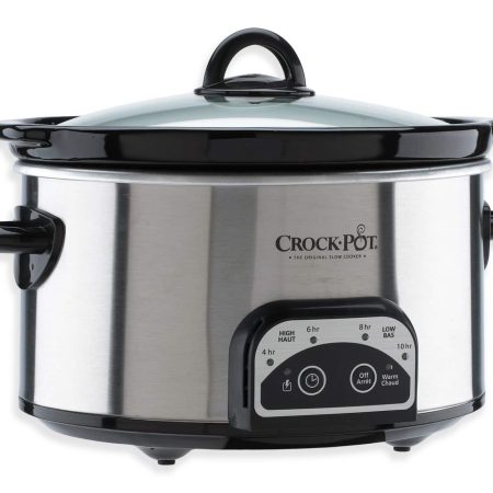 Crock-Pot Digital Programmable Slow Cooker, Stainless Steel, 4 Quart