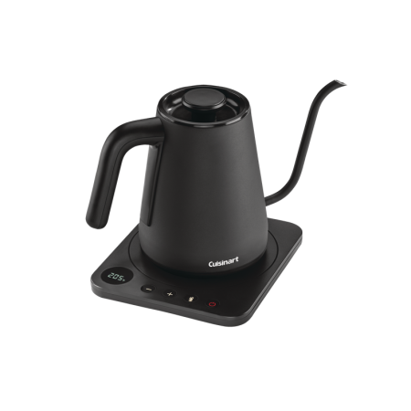 Cuisinart Cordless Electric Gooseneck Kettle with Variable Temperature Control, Black, 1-L