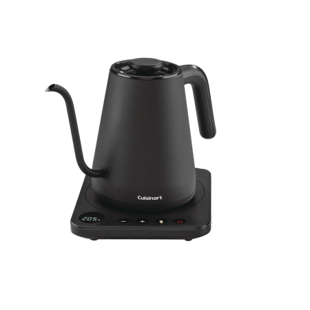 Cuisinart Cordless Electric Gooseneck Kettle with Variable Temperature Control, Black, 1-L