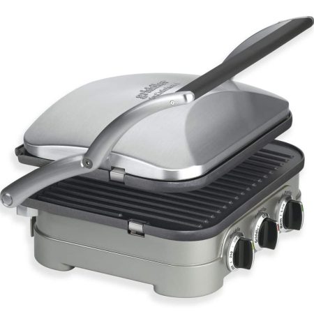 Cuisinart® Griddler 5-in-1, Non-Stick Panini Grill Press/Sandwich Maker, Stainless Steel