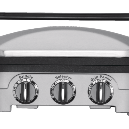 Cuisinart® Griddler 5-in-1, Non-Stick Panini Grill Press/Sandwich Maker, Stainless Steel