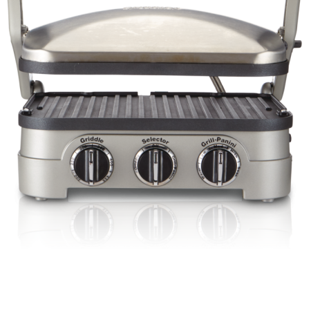 Cuisinart® Griddler 5-in-1, Non-Stick Panini Grill Press/Sandwich Maker, Stainless Steel