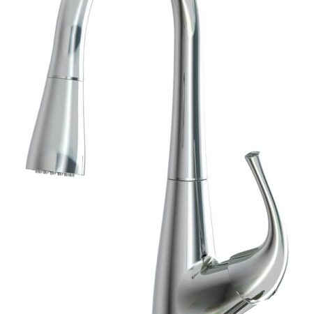 Danze Dellen Single Handle Pull Down Kitchen Faucet, Chrome