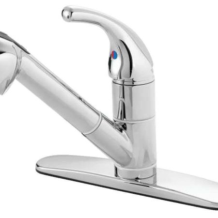 Danze Plymouth Single Handle Pull Out Kitchen Faucet, Chrome