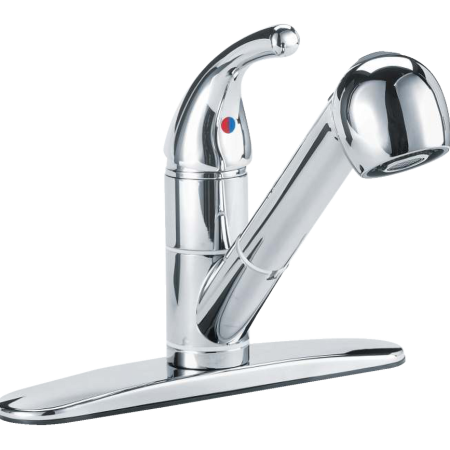 Danze Plymouth Single Handle Pull Out Kitchen Faucet, Chrome