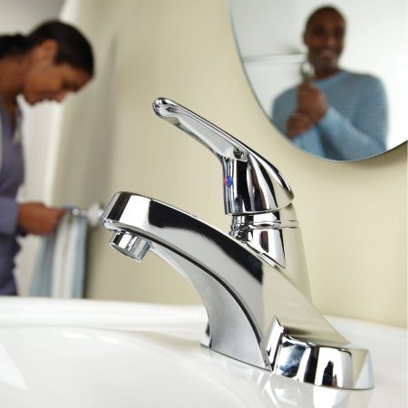 Danze Renovate Single Handle 4-in Centerset Bathroom Sink Faucet, Chrome