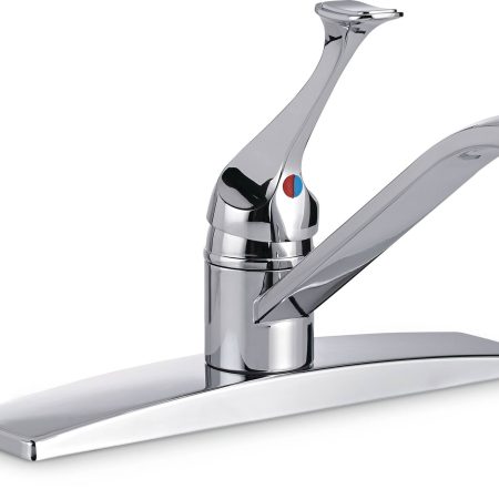 Danze Single Handle Metal Lever Kitchen Faucet, Chrome