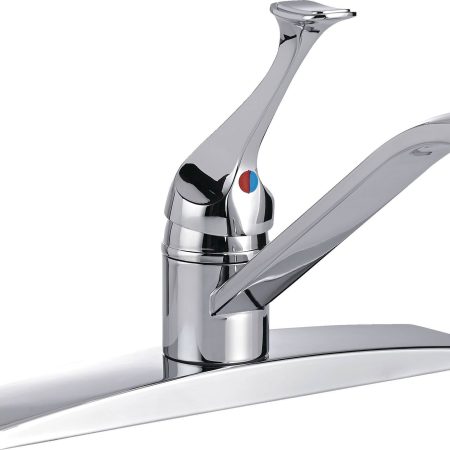 Danze Single Handle Metal Lever Kitchen Faucet, Chrome