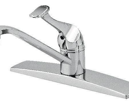 Danze Single Handle Metal Lever Kitchen Faucet, Chrome