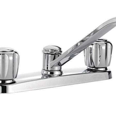 Danze Double Handle Metal Kitchen Faucet, Chrome