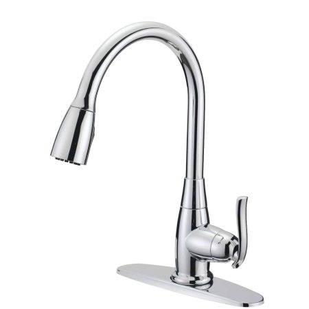 Danze Terrazo Single Handle Pull Down Kitchen Faucet, Chrome