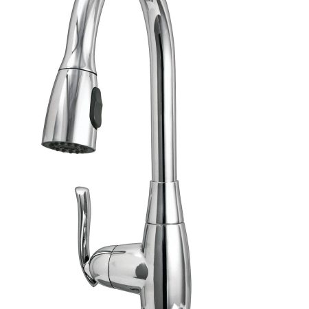 Danze Terrazo Single Handle Pull Down Kitchen Faucet, Chrome