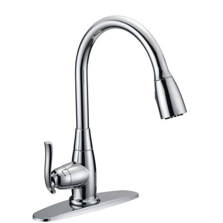 Danze Terrazo Single Handle Pull Down Kitchen Faucet, Chrome