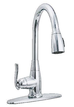 Danze Terrazo Single Handle Pull Down Kitchen Faucet, Chrome