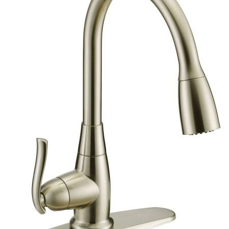 Danze Terrazo Single Handle Pull Down Kitchen Faucet, Stainless Steel