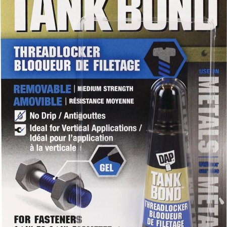 DAP Tank Bond Medium-Strength Threadlocker Glue Adhesive, Locks & Seals Fasteners, 6-mL