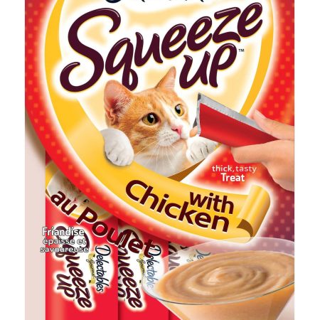 Hartz Squeeze UP™ Chicken Lickable Wet Cat Treats, 4-pk, 56.8-g