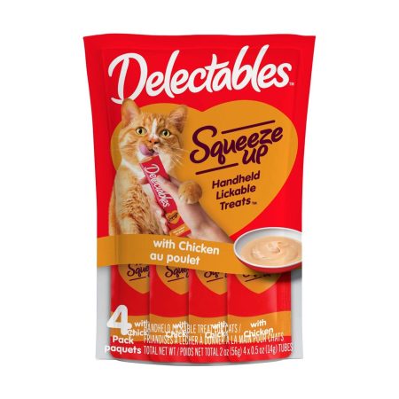 Hartz Squeeze UP™ Chicken Lickable Wet Cat Treats, 4-pk, 56.8-g