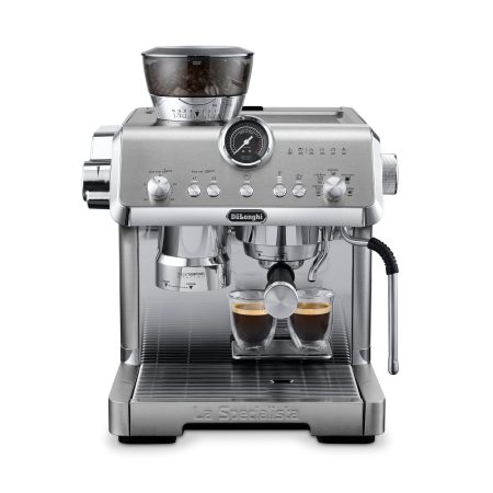 DeLonghi La Specialista Opera Espresso Machine with Built-in Grinder & 19-Bar Pump, Stainless Steel