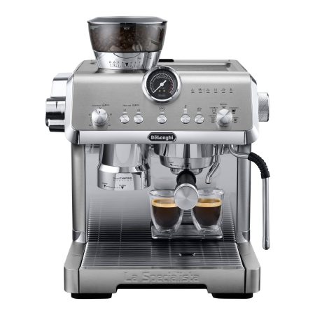 DeLonghi La Specialista Opera Espresso Machine with Built-in Grinder & 19-Bar Pump, Stainless Steel