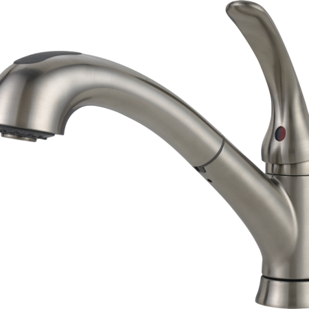 Delta Faucet Casey Single Handle Pull Out Kitchen Faucet, Brushed Nickel